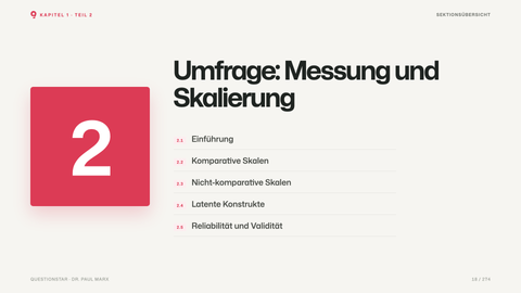 Umfrage: Messung und Skalierung