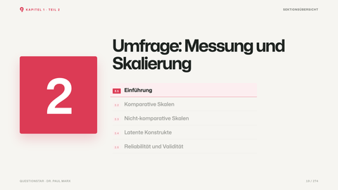 Umfrage: Messung und Skalierung