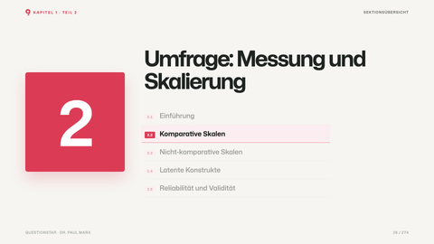 Umfrage: Messung und Skalierung