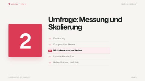 Umfrage: Messung und Skalierung