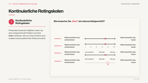 Kontinuierliche Ratingskalen
