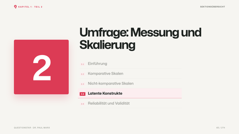 Umfrage: Messung und Skalierung