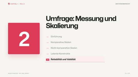 Umfrage: Messung und Skalierung