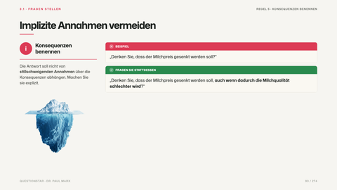 Implizite Annahmen vermeiden
