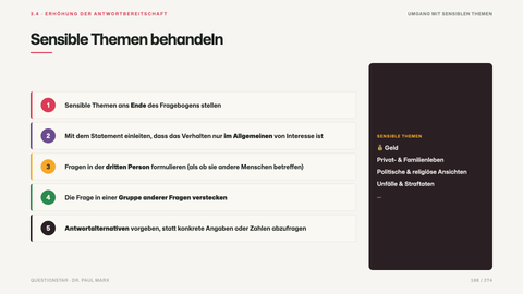 Sensible Themen behandeln