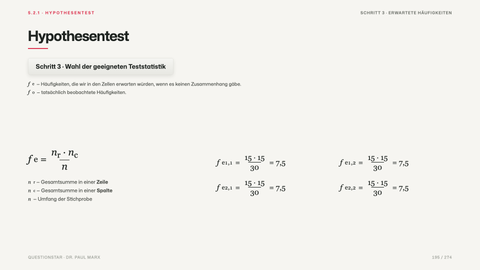 Hypothesentest