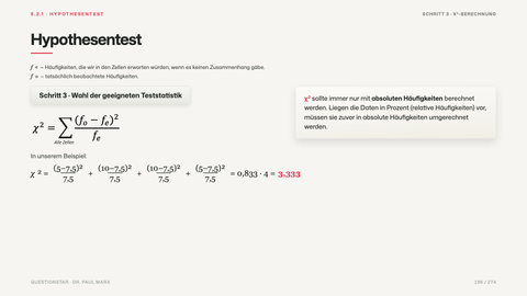 Hypothesentest