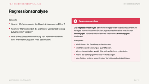 Regressionsanalyse