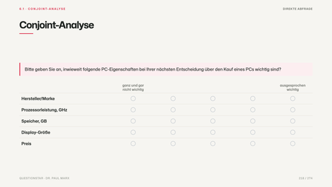 Conjoint-Analyse