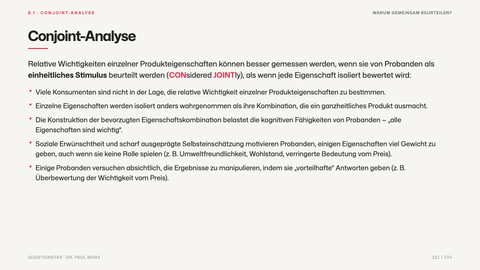 Conjoint-Analyse