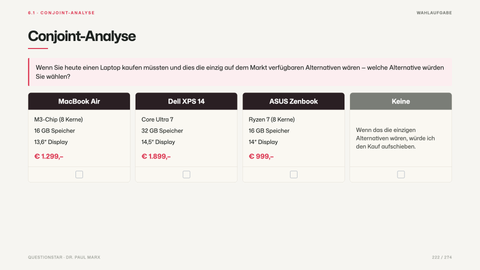 Conjoint-Analyse