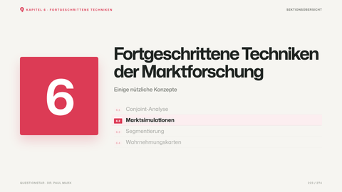 Fortgeschrittene Techniken der Marktforschung
