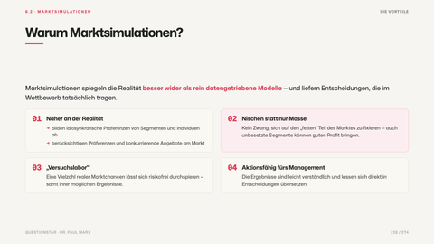 Warum Marktsimulationen?