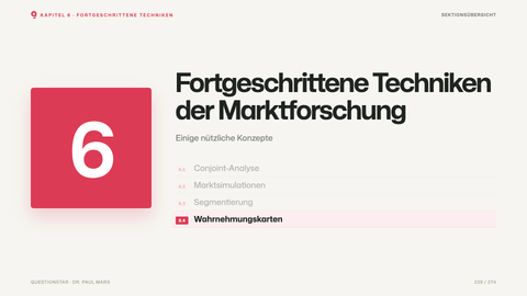 Fortgeschrittene Techniken der Marktforschung