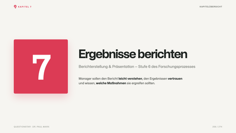 Ergebnisse berichten