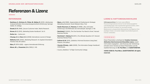 Referenzen & Lizenz
